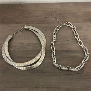 Elegant Silver Necklace Set